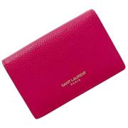 Pre-owned Leather wallets Yves Saint Laurent Vintage , Pink , Dames