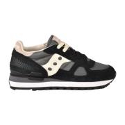 Sportieve Leren Polyester Rubberen Zool Sneakers Saucony , Black , Dam...