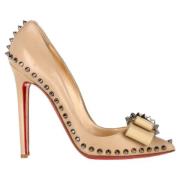 Pre-owned Leather heels Christian Louboutin Pre-owned , Brown , Dames