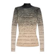 Transparante top Balmain , Beige , Dames