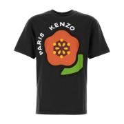 Klassiek Zwart Katoenen T-shirt Kenzo , Black , Heren