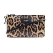 Dierenprint schoudertas Dolce & Gabbana , Brown , Heren