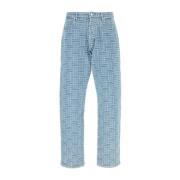 Stijlvolle Geborduurde Denim Jeans Kenzo , Blue , Heren