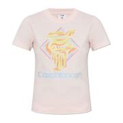 T-shirt met print Casablanca , Pink , Dames