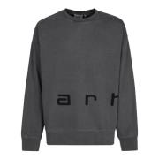 Script Katoenen Sweatshirt met Geribbelde Randen Carhartt Wip , Black ...