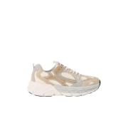 Beige Leren Sneakers Iceberg , Beige , Heren