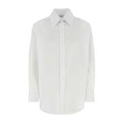 Witte Poplin Overhemd Klassieke Stijl Alexander McQueen , White , Dame...