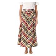 Geruite Midi Rok voor Vrouwen Polo Ralph Lauren , Multicolor , Dames