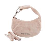 Ivoor Velvet Handtas met Afneembare Band Juicy Couture , Beige , Dames