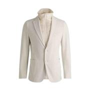 Slim Fit Corduroy Jacket Hugo Boss , White , Heren