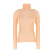 Stretch Nylon Roze Top Dries Van Noten , Pink , Dames