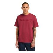 Casual Katoenen T-Shirts Collectie Timberland , Brown , Heren