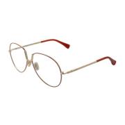 Oranje Metalen Ronde Optische Frames Max Mara , Orange , Dames