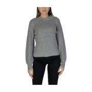 Grijze Gebreide Trui Herfst/Winter Collectie Only , Gray , Dames