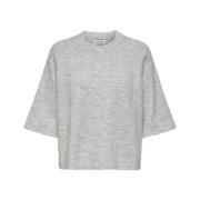 Simoni Pullover Licht Grijs Melange Only , Gray , Dames