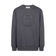 Antraciet over-fit sweatshirt Iceberg , Gray , Heren