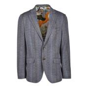 Stijlvolle jas in wolmix Etro , Blue , Heren