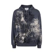 Hoodie met prints Iceberg , Gray , Heren