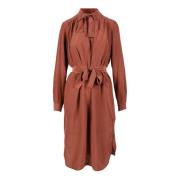 Elegante polyester jurk Vanessa Bruno , Brown , Dames