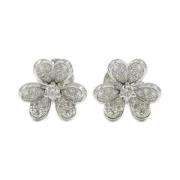 Pre-owned White Gold earrings Van Cleef & Arpels Pre-owned , Gray , Da...