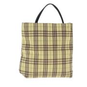 Pre-owned Canvas handbags Burberry Vintage , Yellow , Dames