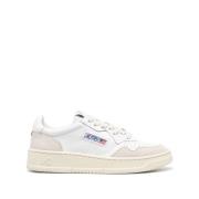 Witte Sneakers Lage Medalist Stijl Autry , White , Dames