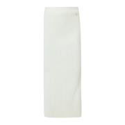 Witte Gebreide Longuette Rok Liu Jo , White , Dames