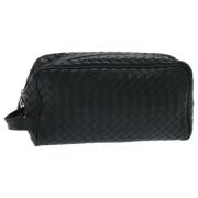 Pre-owned Leather pouches Bottega Veneta Vintage , Black , Dames