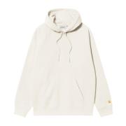 Katoenen Hooded Chase Sweatshirt met Zakken Carhartt Wip , Beige , Her...