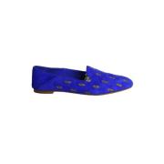 Pre-owned Suede flats Aquazzura Pre-owned , Blue , Dames