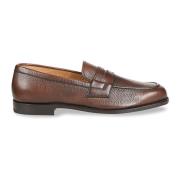 Bruine leren mocassins met leren zool Church's , Brown , Heren