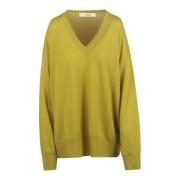 Stijlvolle Gebreide Top Jucca , Yellow , Dames