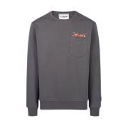 Sweatshirt met Yogi-print Iceberg , Gray , Heren