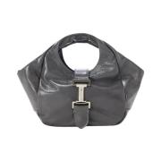 Alias leren handtas met logo monogram Iceberg , Gray , Dames