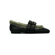 Pluche Ballerina Schoenen Prosperine , Black , Dames