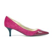 Suède en lakleren pumps Prosperine , Pink , Dames