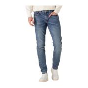 Slim Taper Blauwe Jeans Calvin Klein , Blue , Heren