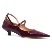 Bordeaux Lakleren Puntige Schoen Prosperine , Red , Dames