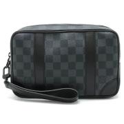 Pre-owned Fabric clutches Louis Vuitton Vintage , Black , Dames