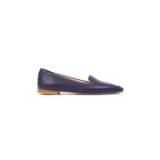 Nappa Mocassin met 15mm Hak Prosperine , Blue , Dames