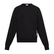 Sweatshirt met patch Burberry , Black , Heren