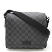 Pre-owned Canvas shoulder-bags Louis Vuitton Vintage , Black , Dames