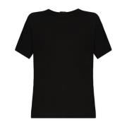 T-shirt met een ronde halslijn Y-3 , Black , Dames