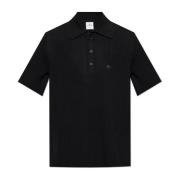 Polo met logo Courrèges , Black , Heren