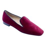 Velvet Bordeaux Slipper 15mm Hak Prosperine , Red , Dames