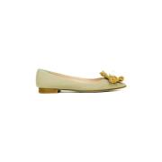 Stoffen Ballerina met Bloem Prosperine , Beige , Dames