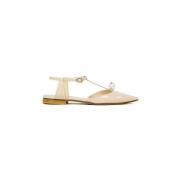 Slingback met accessoire voor dames Prosperine , Beige , Dames