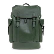 Leren rugzak Hitch Coach , Green , Heren