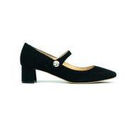 Mary Jane Leren Hakken Prosperine , Black , Dames