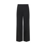 Zwarte Wijde Pijp Broek Brunello Cucinelli , Black , Dames